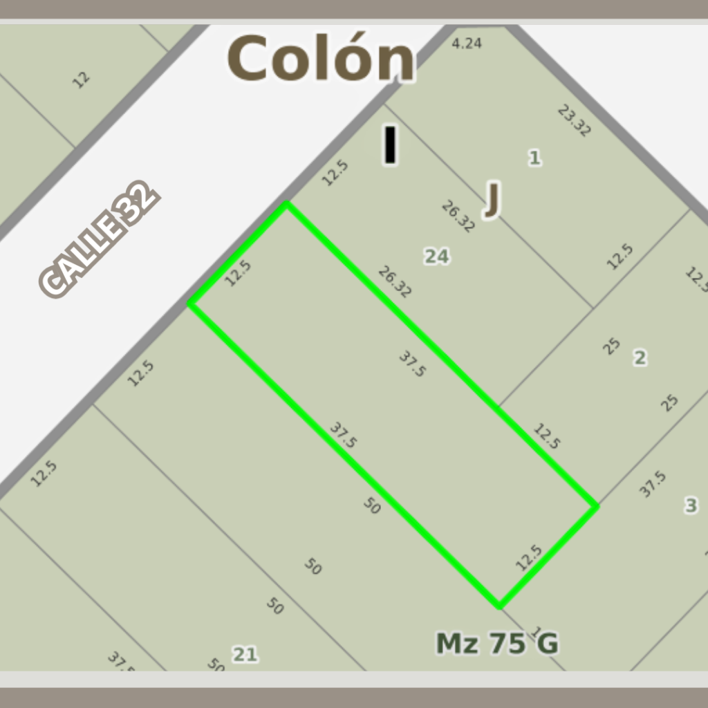 Terreno de 468 m² en Colón — Calle 32 entre 15 y 16 — imagen 2