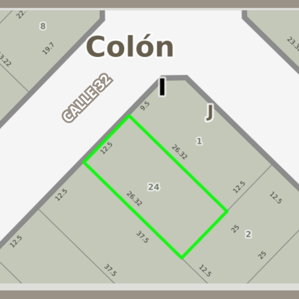 Terreno de 329 m² en Colón — Calle 32 entre 15 y 16 — imagen 2