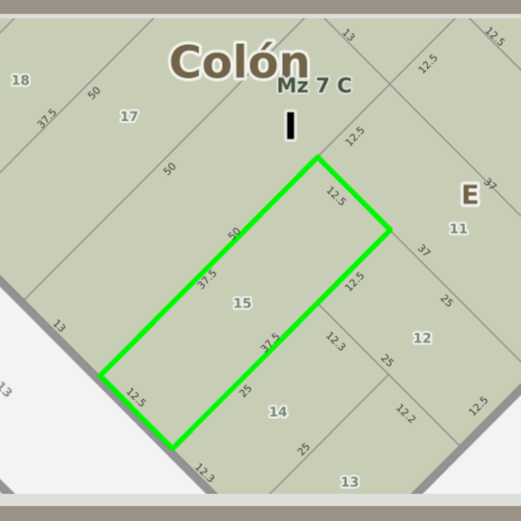 Terreno de 469 m² en Colón — Calle 13 entre 34 y 35 — imagen 3